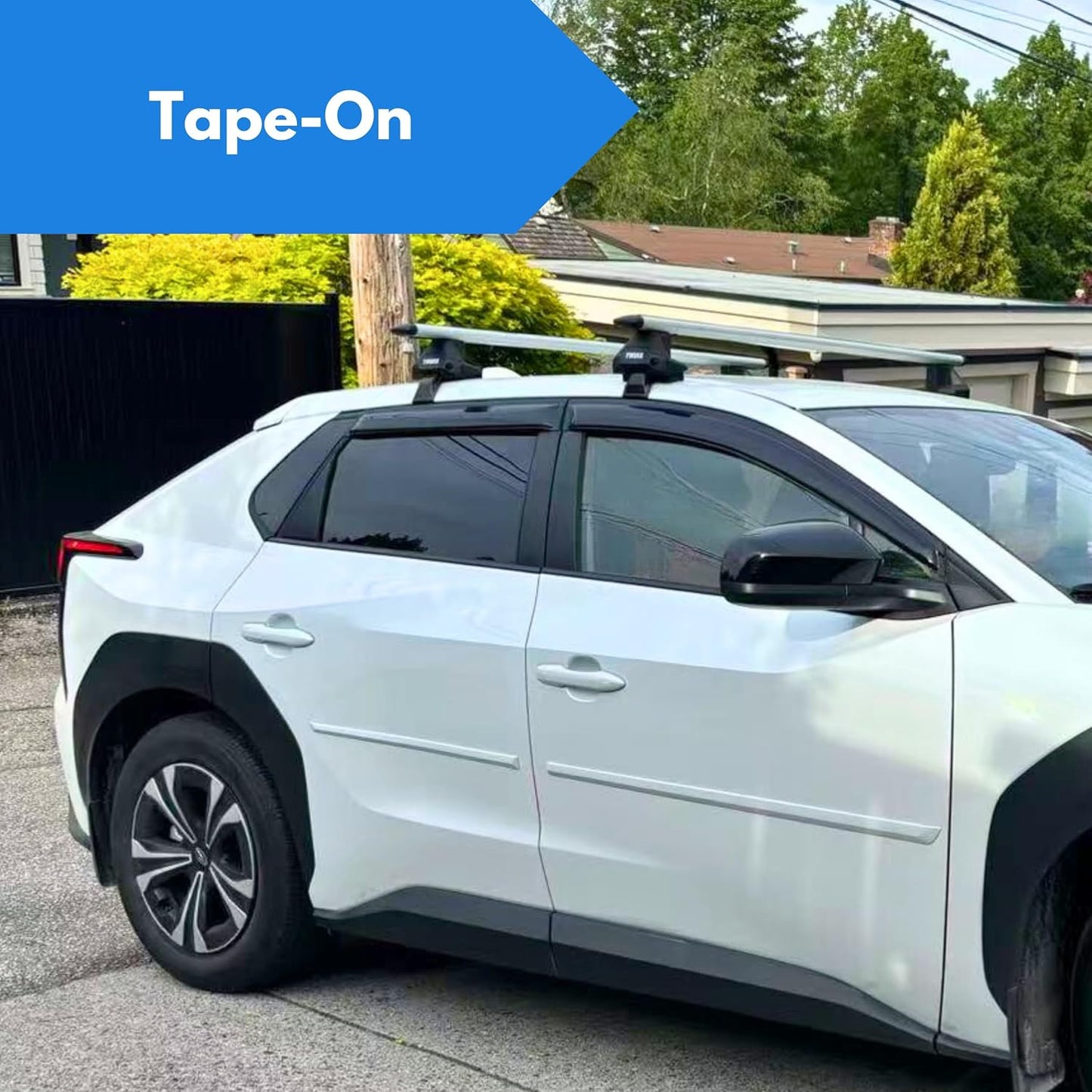 KPY Window Visor Compatible with Jeep Grand Cherokee L 2021-2024, Rain Guard Window Vent Deflectors Tape-On Style, 2021 2022 2023 2024 (Only for L Model)
