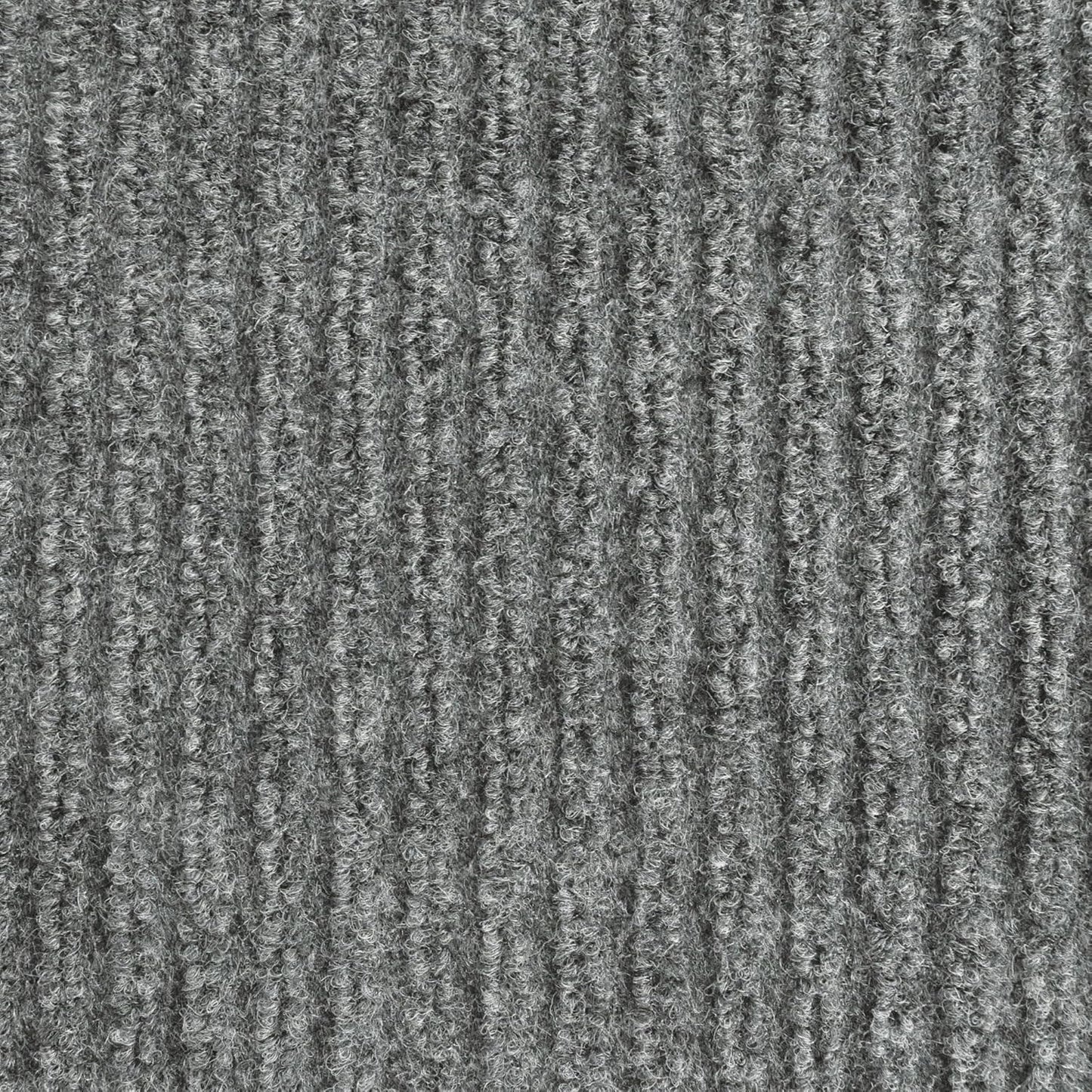 iCustomRug Spartan Weather Warrior Duty Indoor/Outdoor Utility Ribbed in 3ft,4ft,6ft Widths 70 Custom Sizes with Natural Non-Slip Rubber Backing 4'X46' in Grey