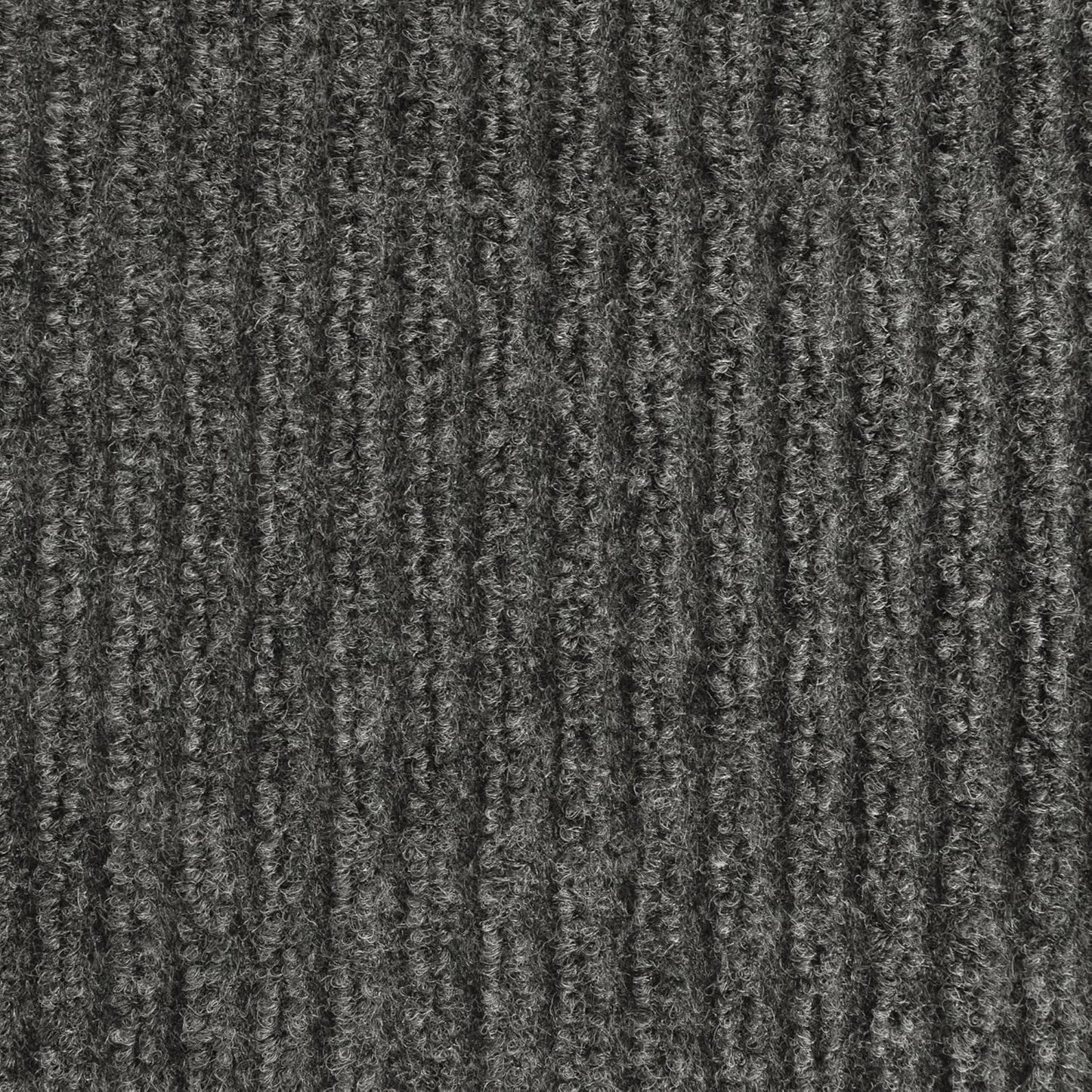iCustomRug Spartan Weather Warrior Duty Indoor/Outdoor Utility Ribbed in 3ft,4ft,6ft Widths 70 Custom Sizes with Natural Non-Slip Rubber Backing 4'X54' in Charcoal