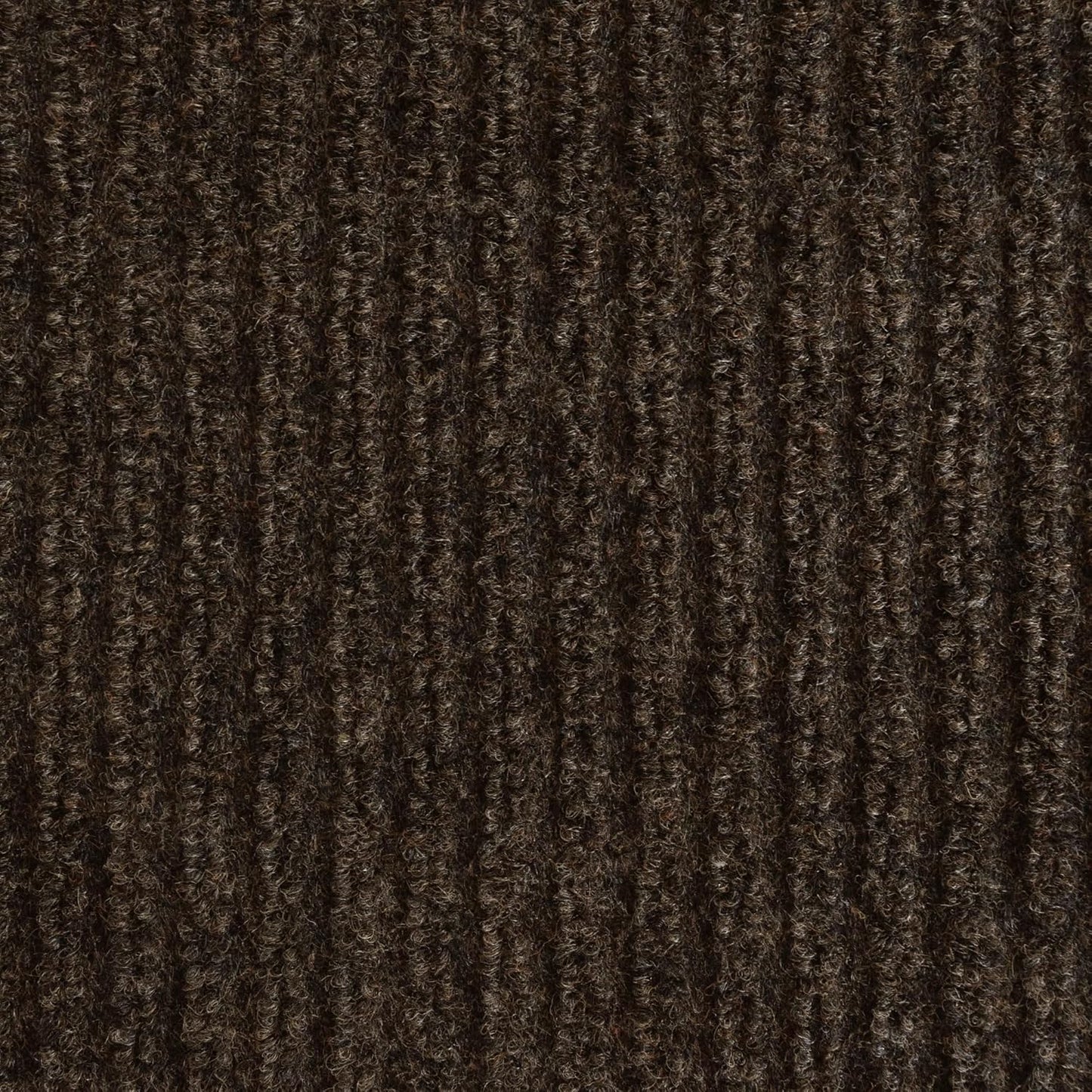 iCustomRug Spartan Weather Warrior Indoor/Outdoor Utility Ribbed Carpet Runner with Non-Slip Thermoplastic Rubber Backing, 3ft X 34ft in Brown