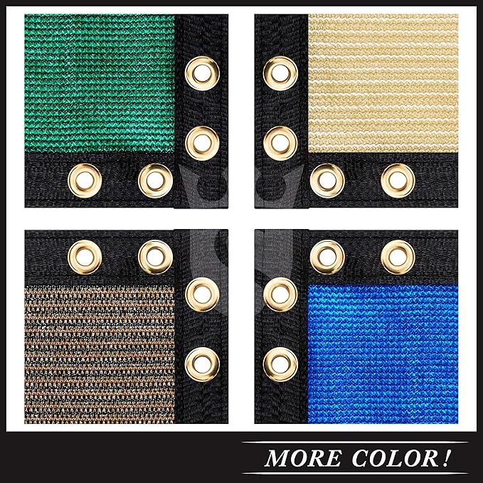 Royal Shade Custom Size 6' x 101' Black Fence Privacy Screen Windscreen Cover Netting Mesh Fabric Cloth - Cable Zip Ties Included (We Make Custom Size)